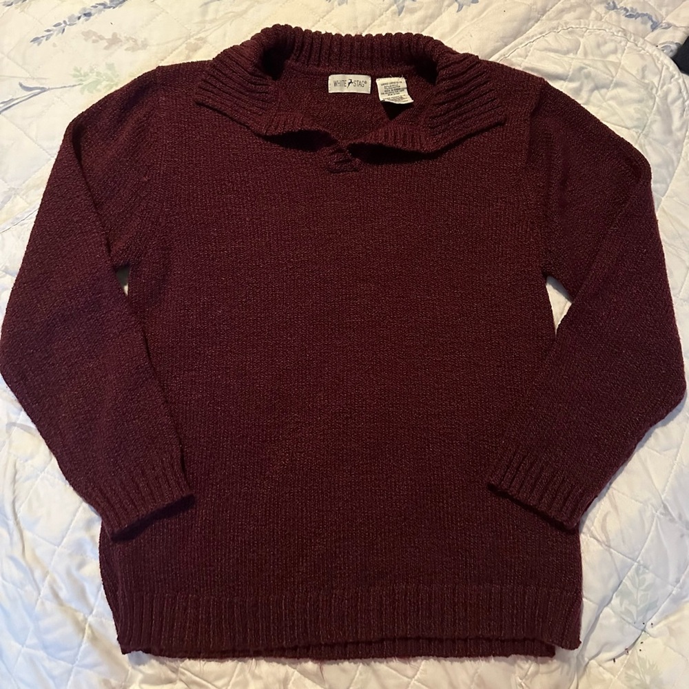 White stag sweater